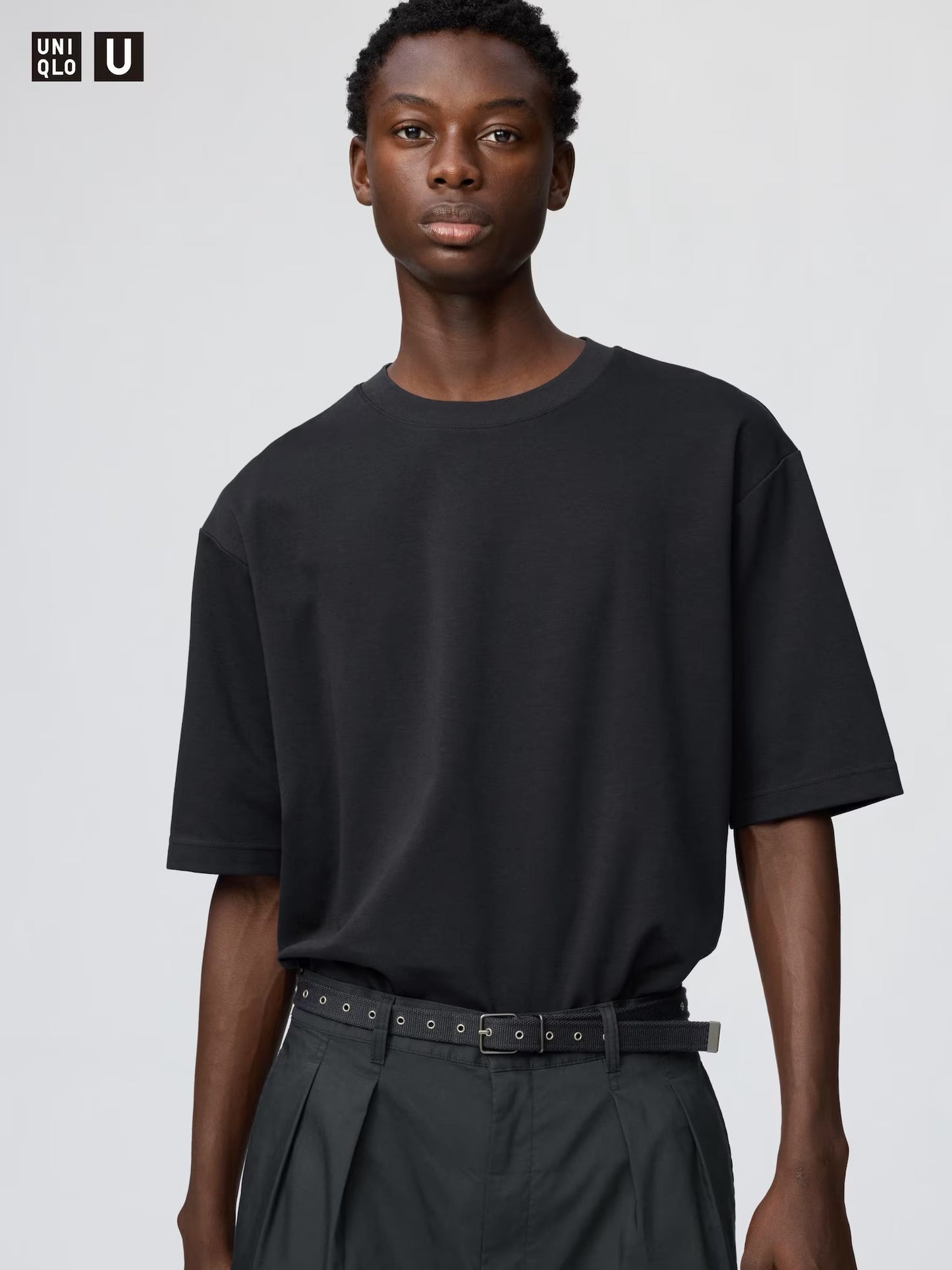 Uniqlo AIRism Cotton Oversized Crew Neck T-Shirt