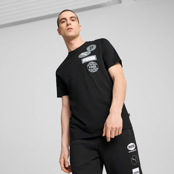 Puma Men Graphics Icon Short Sleeve Tee Shirt